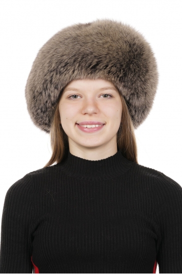 Меховая шапка женская из песца