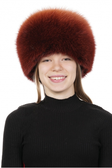 Меховая шапка женская из песца