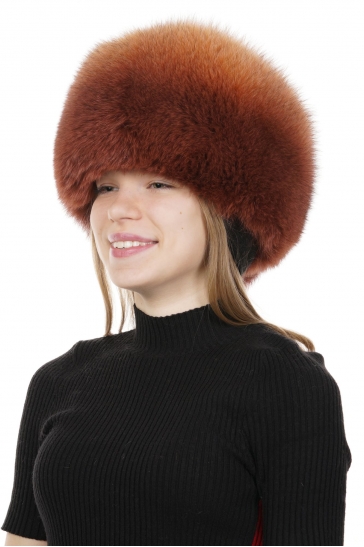 Меховая шапка женская из песца