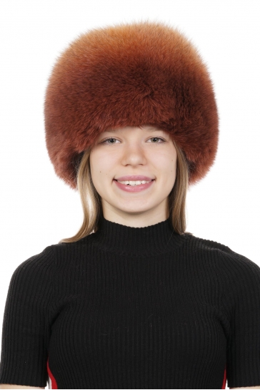 Меховая шапка женская из песца